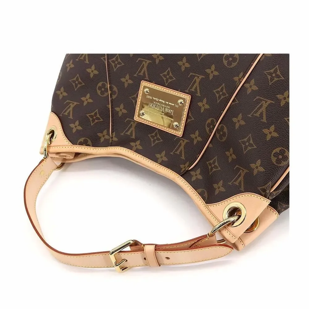 Louis Vuitton Monogram Galliera PM Shoulder Bag Brown Gold Hardware